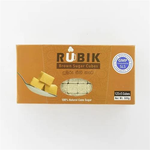 Rubik Sugar Cubes Brown 500G