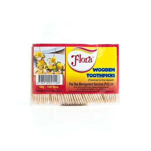 Flora Wooden Toothpicks 100S