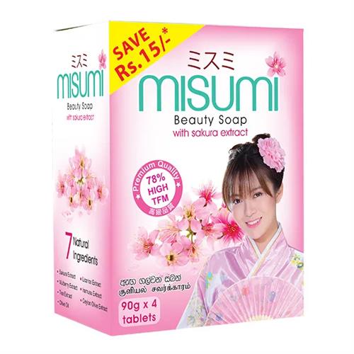 Misumi Soap Sakura Eco Pack 90G*4