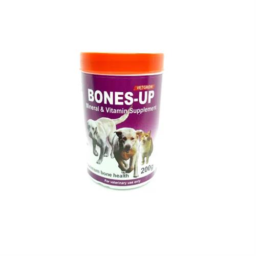 Vetgrow Bones Up Mineral & Vitamin Suppliment 200G