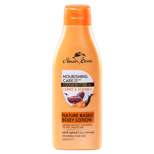 Nature'S Secrets Body Lotion Nourising Care With Carrot & Vitamin A 200Ml