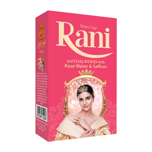Rani Soap Sandalwood With Rose Water And Saffron 65G