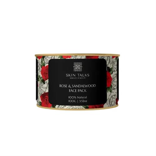 Skin Talks Face Pack Rose & Sandlwood 100G