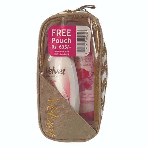 Velvet Body Lotion & Body Wash Pouch