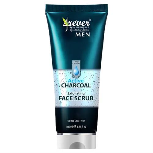 4Ever Face Scrub Men'S Charcoal Exfoliating 100G