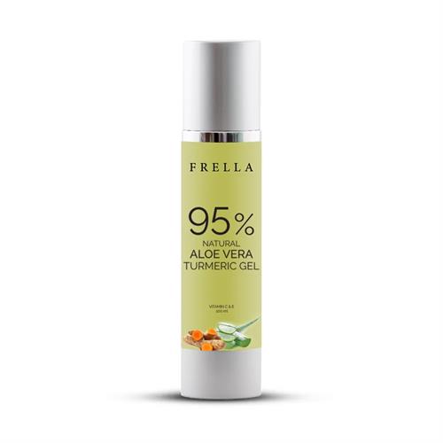 Frella 95% Pure Natural Aloe Vera And Tumeric Gel 100Ml