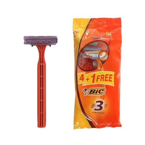 Bic 3 Sensitive Razor 4 + 1 Free