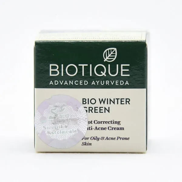 Biotique Anti Acne Cream Bio Winter Green 15G