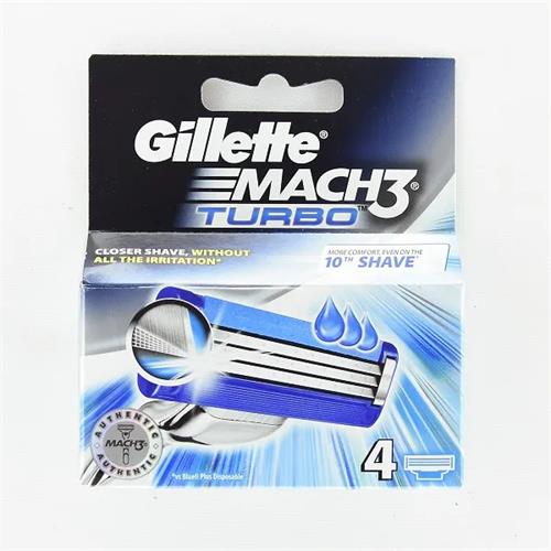 Gillette Mach 3 Turbo Cartridges 4'S
