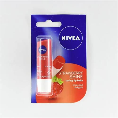 Nivea Lip Balm Strawberry 4.8G