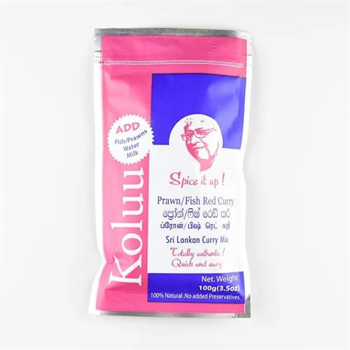 Koluu Prawn Fish Red Curry 80G