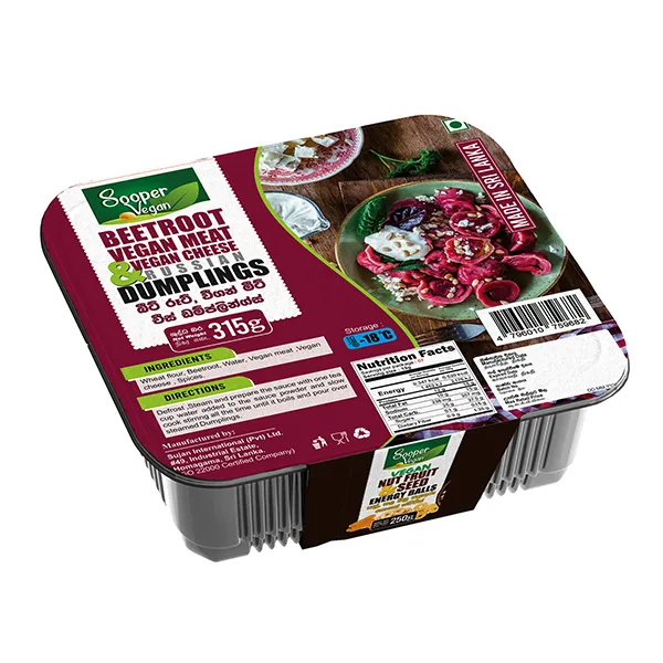 Soopervegan Beetroot & Vegan Meat Dumpling 275G