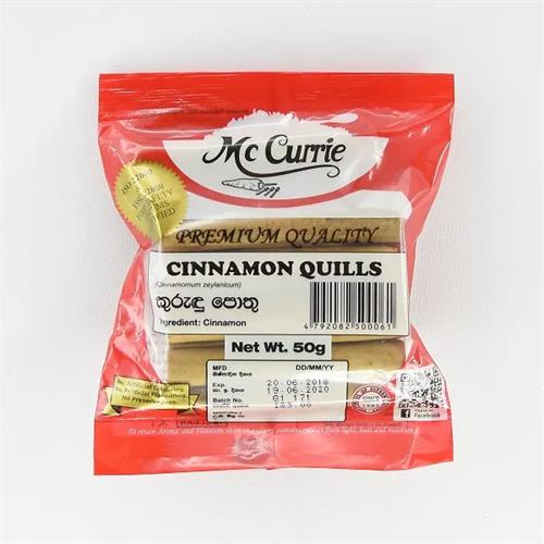 Mccurrie Cinnamon Quills 50G