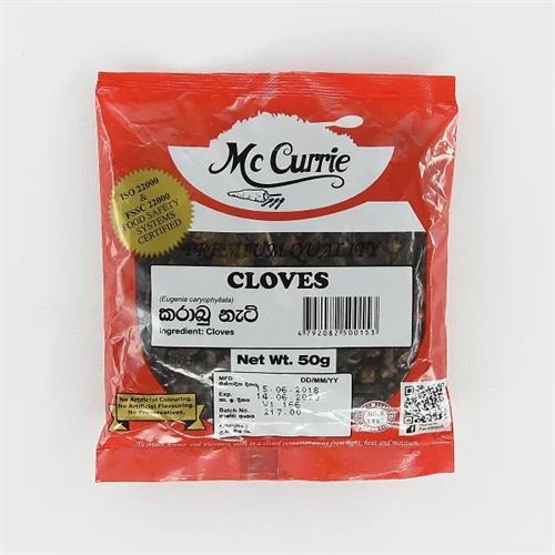 Mccurrie Cloves Whole 50G