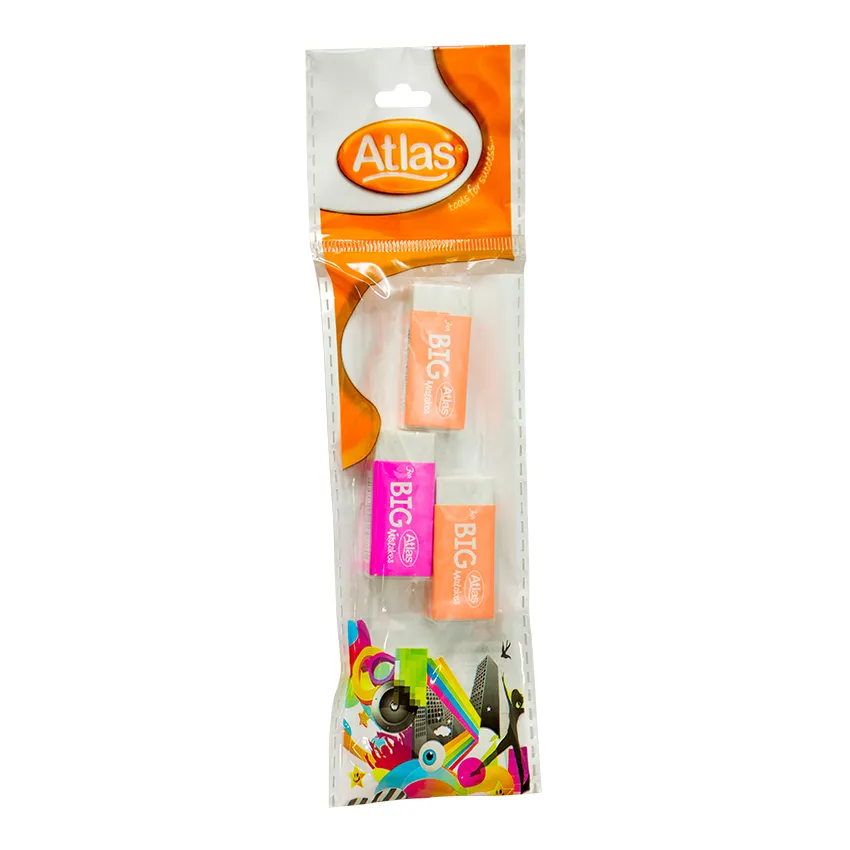 Atlas Eraser Pack Of 3