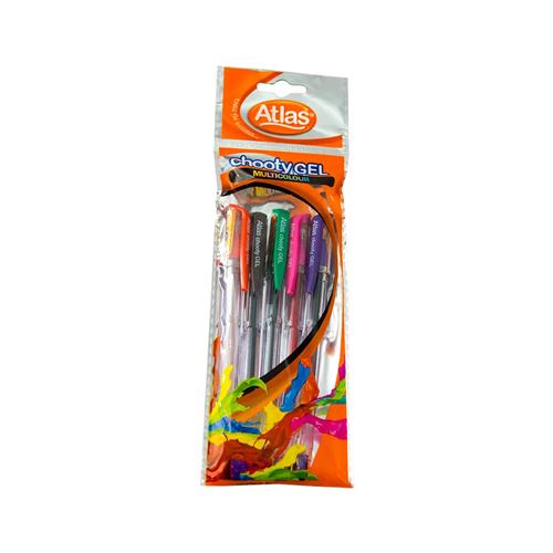 Atlas Gel Pen Chooty Multi Color Assorted Pack Of 5