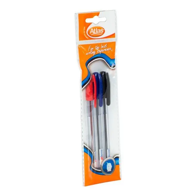 Atlas Pen Chooty Ii Assorted 3Pkt