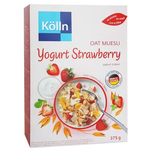 Klln Oat Muesli Yogurt Strawberry 375G