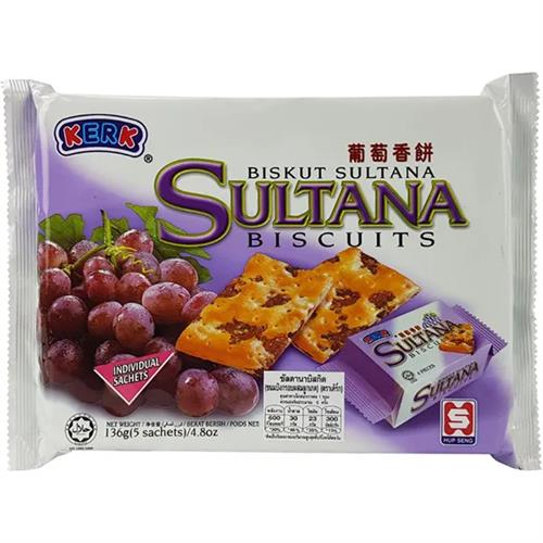 Kerk Sultana Biscuits 136G