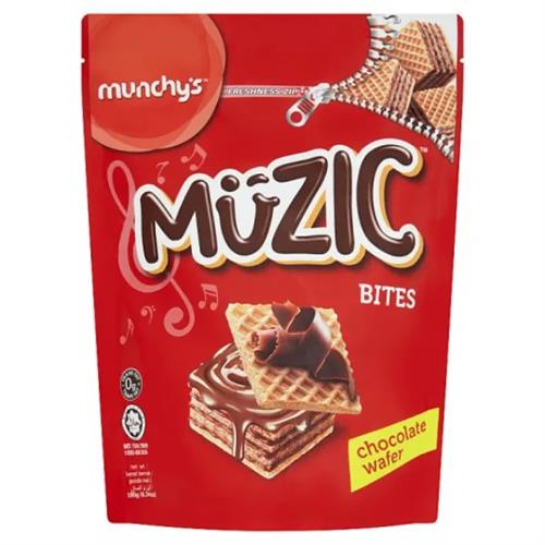 Muzic Bites Chocolate Wafer 180G