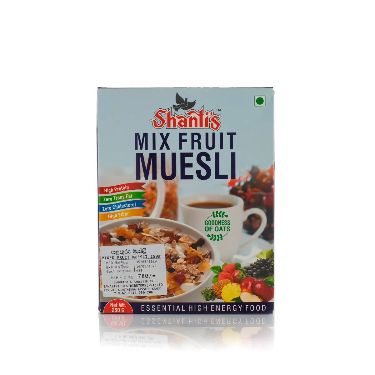 Shanti'S Mix Fruit Muesli 250G