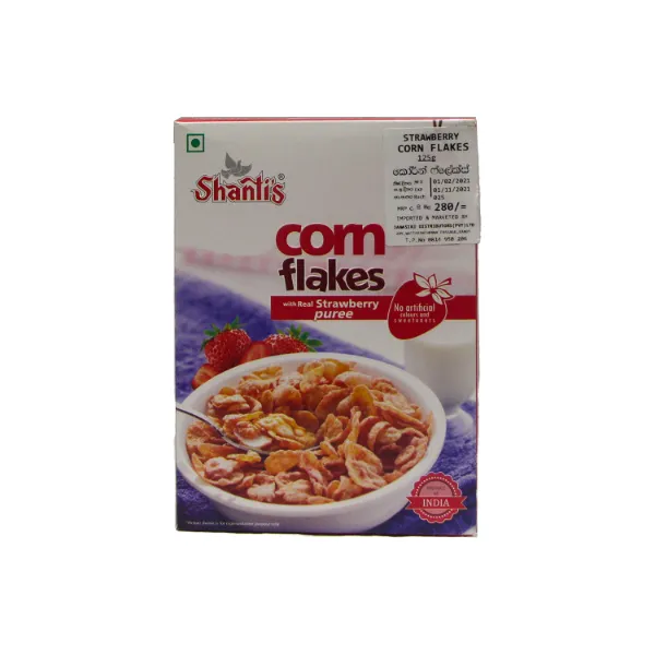 Shanti'S Strawberry Corn Flakes 125G