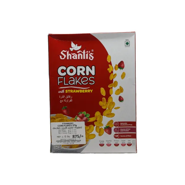 Shanti'S Strawberry Corn Flakes 375G