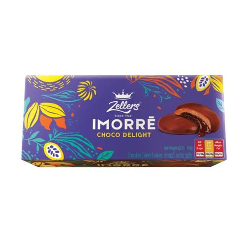 Zellers Imorre Choco Delight Chocolate Coated Cookies 90G