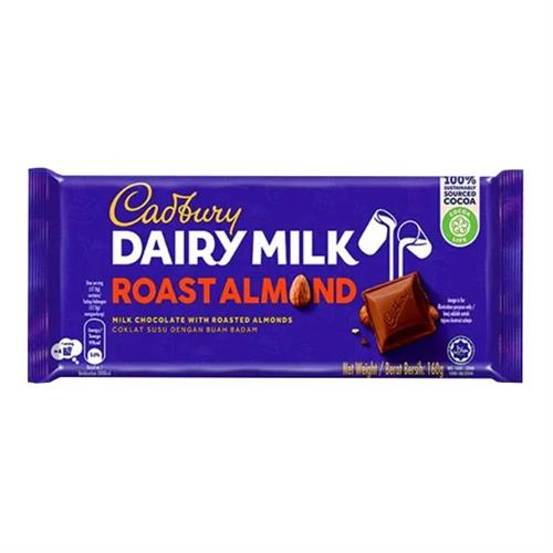 Cadbury Dairy Milk Roast Almond Chocolate 160G