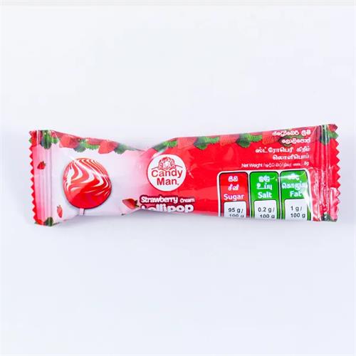 Candy Man Strawberry Lollipop 8G