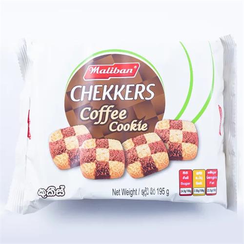 Maliban Chekkers Coffee Cookie 195G