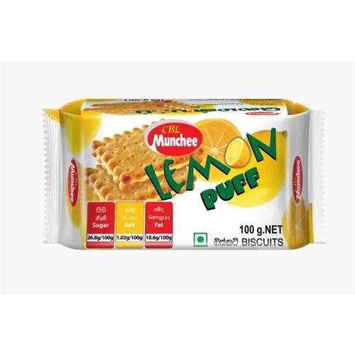 Munchee Biscuit Lemon Puff 100G