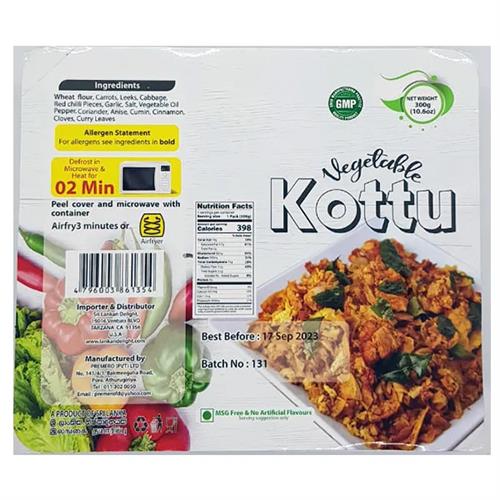 Premero Vegetable Kottu 280G