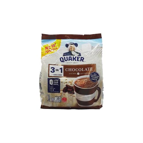 Quaker Chocolate 3 In 1 Oat Cereal Drink 15S 420G