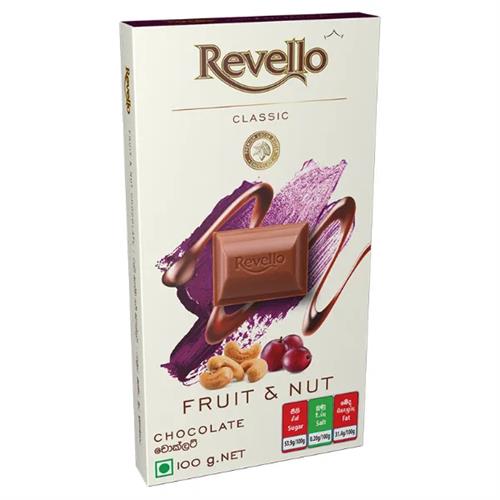 Revello Friut & Nut Chocolate 100G