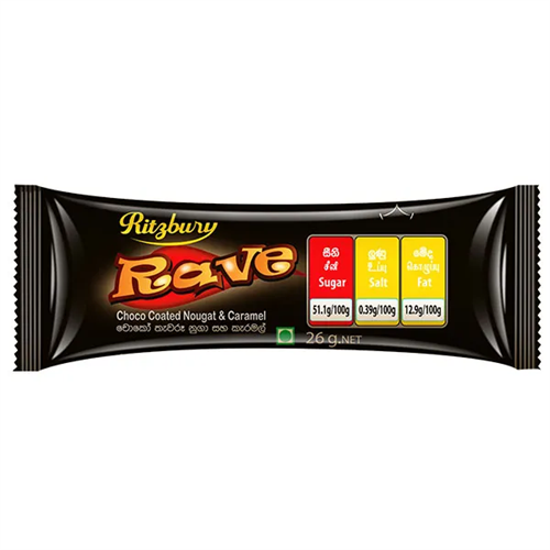 Ritzbury Rave Chocolate 26G