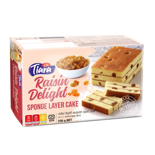 Tiara Butter Raisin Sponge Layer Cake 250G