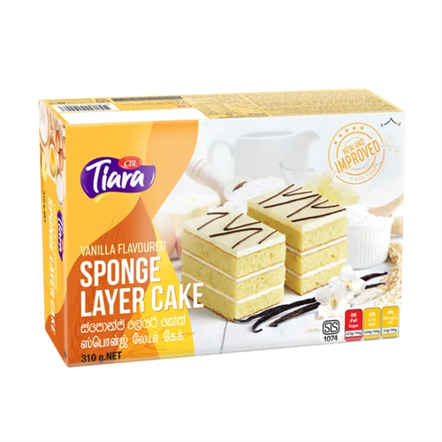 Tiara Sponge Layer Cake Vanilla 310G