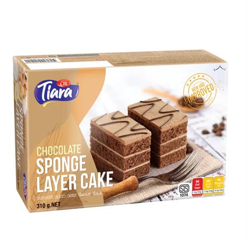 Tiara Sponge Layer Cake Chocolate 310G