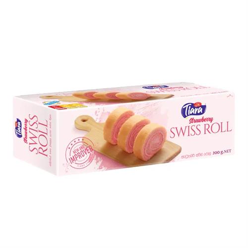 Tiara Swiss Roll Strawberry 200G