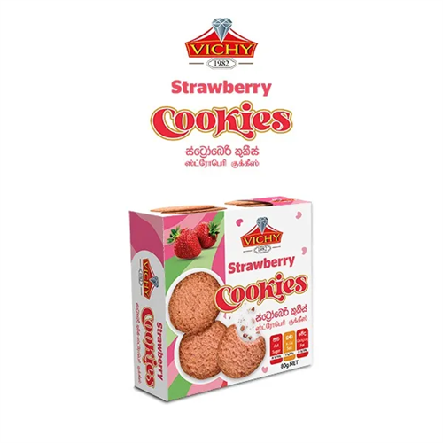 Vichy Biscuit Strawberry Cookies Pack 80G
