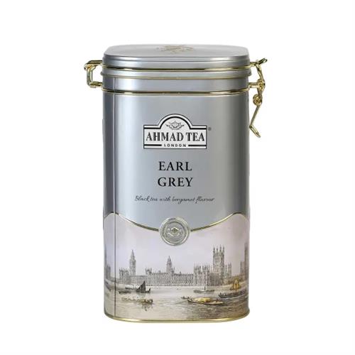 Ahmad Tea Earl Grey Tea Hinged Caddy 450G