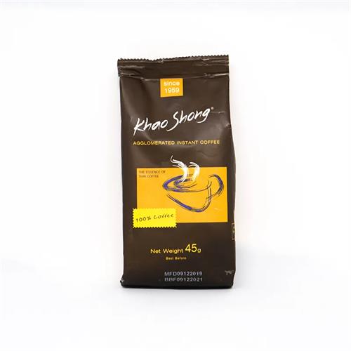 Khao Shong Agglomerated Instant Coffee Pouch 45G