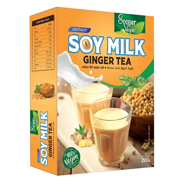 Sooper Vegan Instant Soy Milk Ginger Tea 200G