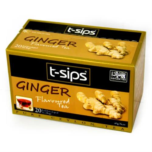 T Sips Black Tea Ginger 20Tb 40G