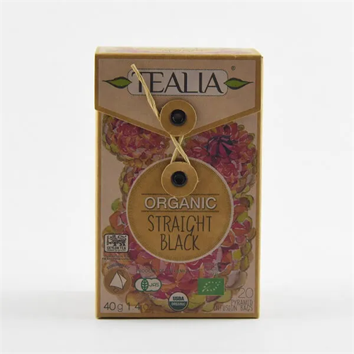 Tealia Tea Bag Black Organic 40G