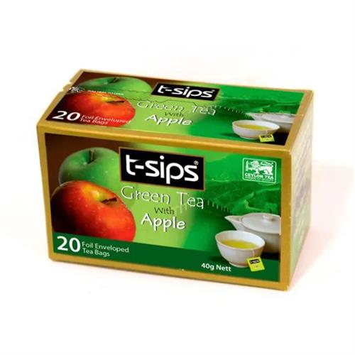 T-Sips Green Tea Apple 20Tb 40G
