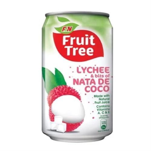 F&N Fruit Tree Lychee & Nata De Coco Drink 300Ml