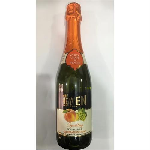 Pure Heaven Non Alcoholic White Grape &Peach Wine 750Ml