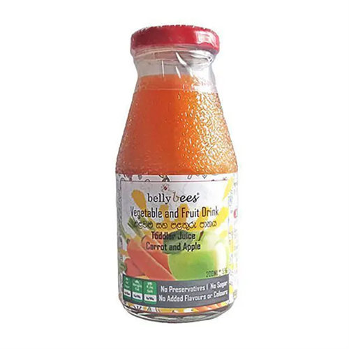 Bellybees Vegetable & Fruit Juice Orange 200Ml